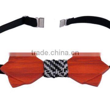 2016 Novelty Solid Good Quality Wood Bow Tie For Men Classic Wood Bowties Neckwear 3D Handmade Butterfly Wood Tie Factory photo-5