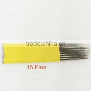 15 Pins Sterile Disposable Curved ROUND MAGNUM Microblade