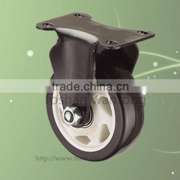 Good Quality Medium Duty Black PU Funiture Caster Wheel