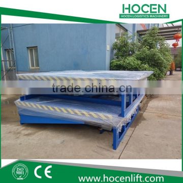 12T Heavy Duty Goods Container Unloading Ramp Fixed AC Motor Electric Hydraulic Dock Leveler