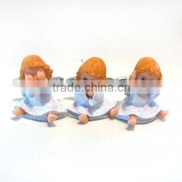 Funny action polyresin angel girl