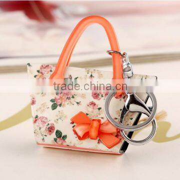 HY fashion jewelry High-grade acrylic key ring rose couple key ring chain