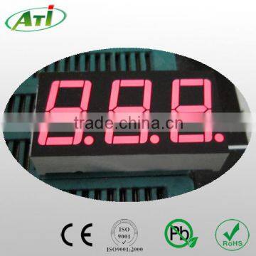 Hot selling 3 digit 7 segment led display!!! 0.56 inch red color, three digit