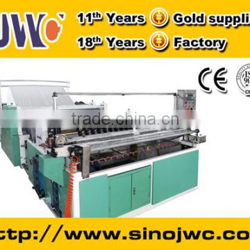 Full Automatic Trimming, Sealing, Embossing and Perforating Rewinder machine