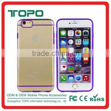 Clear Ultra Thin Anti-scratch Multicolor Soft TPU PC Indent Line Graceful Shape Phone Case for IPhone 6 6s Plus photo-4