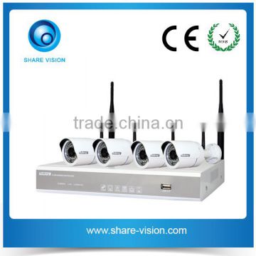 4ch simple port nvr wireless kit with 4ch hd 720p ip camera