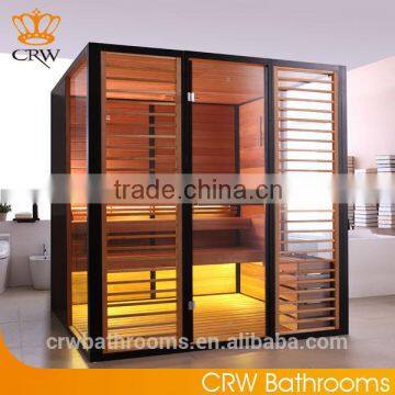 CRW AL0015 Wooden sauna cabin for two person