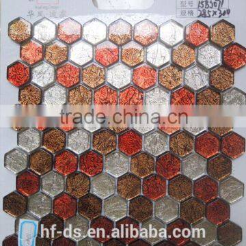 marble mixed glass mosaic