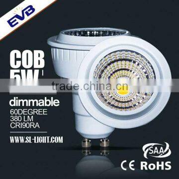 Good price LED light cob gu10 dimmable 5w gu10 cob wholesale led spotlight