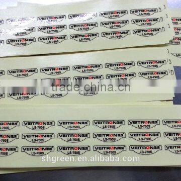 CYMK printing dee-cut clear vinyl sticker