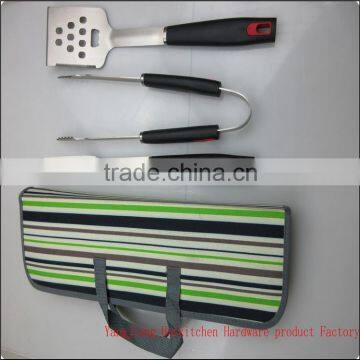 3-piece BBQ Tools Set With Nylon Bag