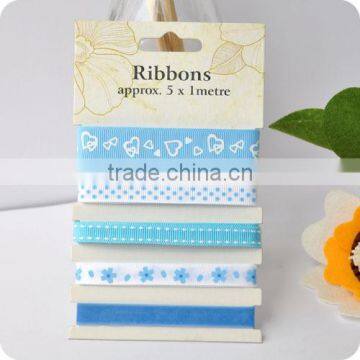 Pattern Ribbon, Grosgrain Ribbon ,wedding Ribbon Set , Scrapbooking Ribbon, Ribbon for Bowing photo-1