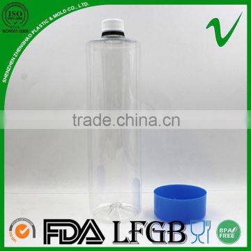 PET Disposable Clear Round 1L Plastic Mineral Water Bottle photo-3