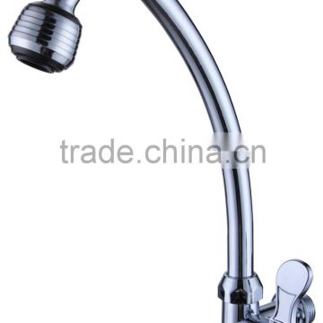 Wall mounted Single cold chrome kitchen faucet