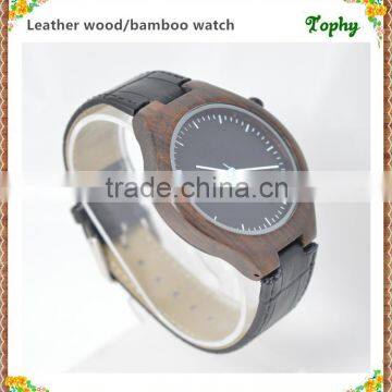 Manufacture Customized Handmad Nature Wood Watch , Sandalwood Wooden Wrist Watch photo-4