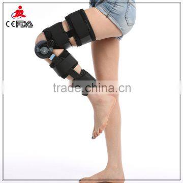 metal angle adjustable knee leg brace medical Angle adjustable knee brace Orthopedic ROM Hinged Knee Brace with FDA CE