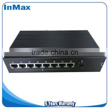 Full Gigabit Unmanaged PoE Switch, 9 Ports Gigabit Industrial Ethernet Switches With IP40 Protection P509A photo-2
