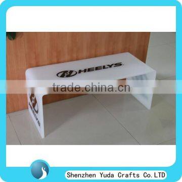 Customized Acrylic Vanity Table Bedside Table U Shaped Lucite Sofa Table