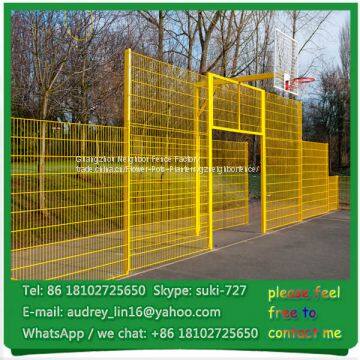 Rigidity powder coated black secutiry wire mesh 8/6/8 commercial fence