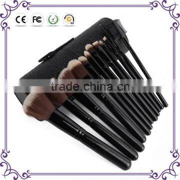 12pcs goat hair professional makeup tools kit blusher make up brushes 2015