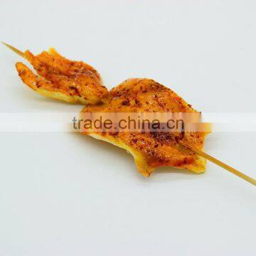 High simulation lifelike Japanese BBQ food squid for restaurant/Yiwu sanqi crafts factory