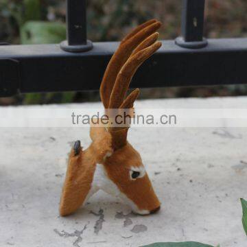 unstuffed plush animal deer head unique wholesale home decor made in china