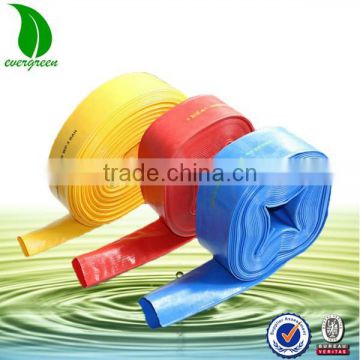 Plastic Pipe Tubing 1/3/4 inch Lay Flat PVC Water Discharge Delivery Hose