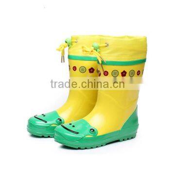 Custom Made Boys and Girls Children Cute Rubber Rain Boots With Cuff photo-3