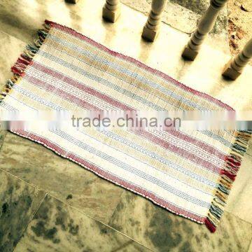 Large Dhurrie Cotton Bath Rug