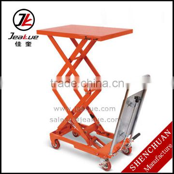 High Quality 100/150kg Pedal Lifting Double Scissors Lift Table