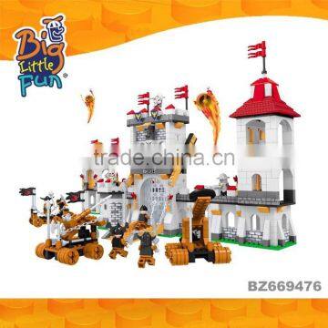 Ausini ancient battle castle with soldier plastic connecting educational kids castle bricks toy