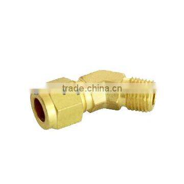 45 degree elbow brass pipe fitting