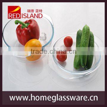 1L Transparent Tempered Glass Bowl Set for Microwave Oven photo-4