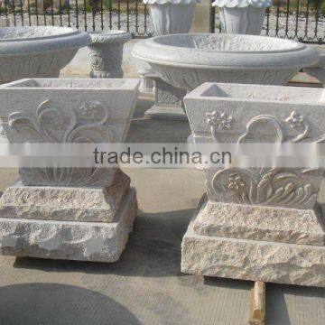 G682 granite garden pot