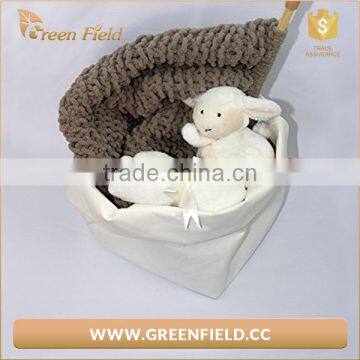 Washable Kraft Paper Kis Bedroom Toy Storage Bag, Custom Water Resistant Paper Toy Storage Bag photo-2