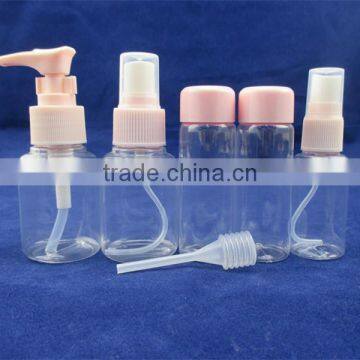 6pcs Plastic Travel Bottle Set Transparent Travel Bottle Kit photo-3