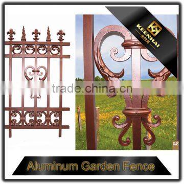 Garden Decoration Powder Coated Iron Craft Aluminum Garden Fence Parts