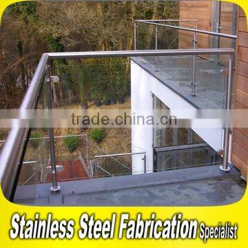 Durable Stainless Steel Exterior Glass Railing