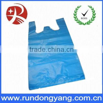 Factory price HDPE plastic t shirt garbage grocery bag