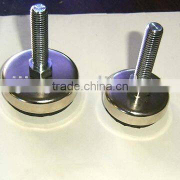 steel leg levelers with rubber pad