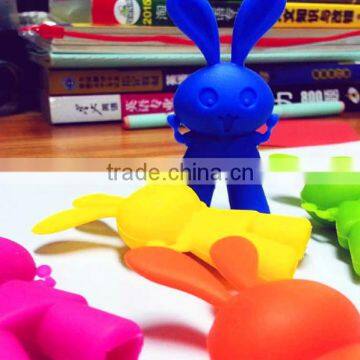 Children's Favourite Funny Cartoon Rabbit Silicone Chopstick Head/chopstick Holder photo-3