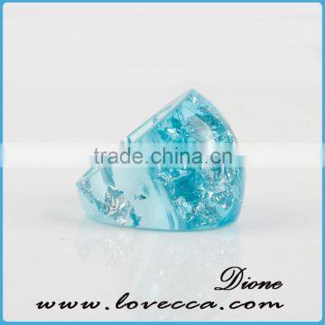 Beautiful Pressed Real Plants Flower Ring, Clear Resin Ring photo-4