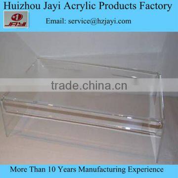 Cheap Acrylic Lucite Clear White tv Stand for Sale photo-3