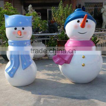 Fiberglass Snowman Lover for Christmas Decoration photo-3