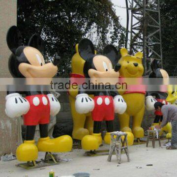 Fiberglass mickey mouse mascot