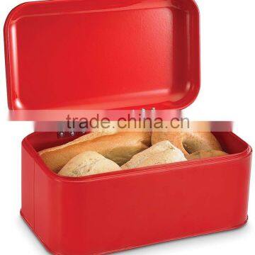 Bright Color Vintage Metal Bread Storage Box/Bread Canister/Metal Bread Tin photo-4