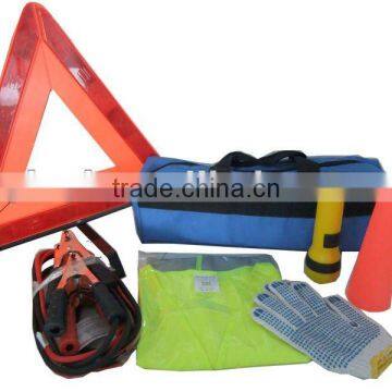 YYS12032 7-Piece Practical warning triangle car safety tools kit