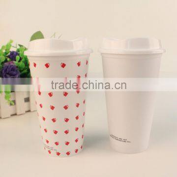 16 Ounce Single Walled Bpa Free Plastic Travel Mug Starbuckss Coffee Mug photo-3