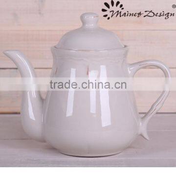 Cheap Price Ceramic Water Pot,China Wholesale Stoneware Embossed Water Pot photo-2