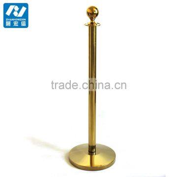 Rope stand barricade for portable barrier stanchion